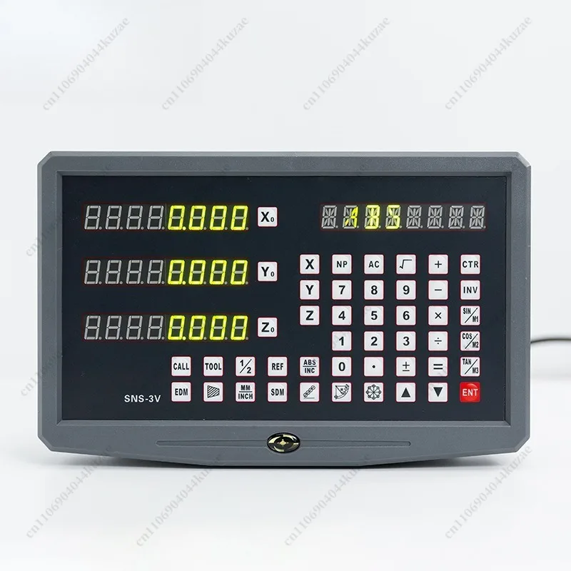 Digital Readout System with Linear Scale and Encoder Sensor for SNS-2V 2-axis Lathe and Milling Machine