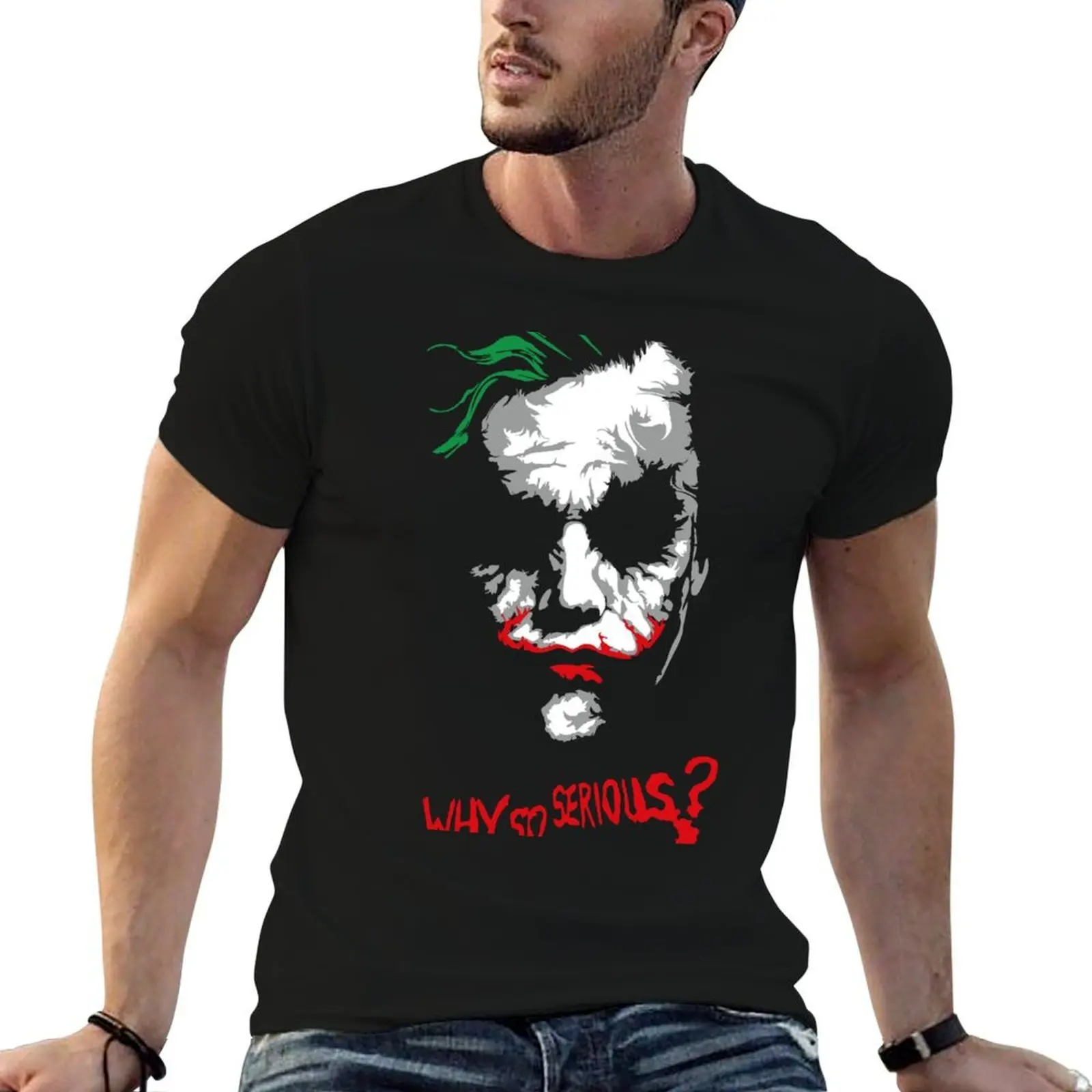 

Why so Serious... Guasón T-Shirt funny t shirts cotton man t shirt designer T-Shirt