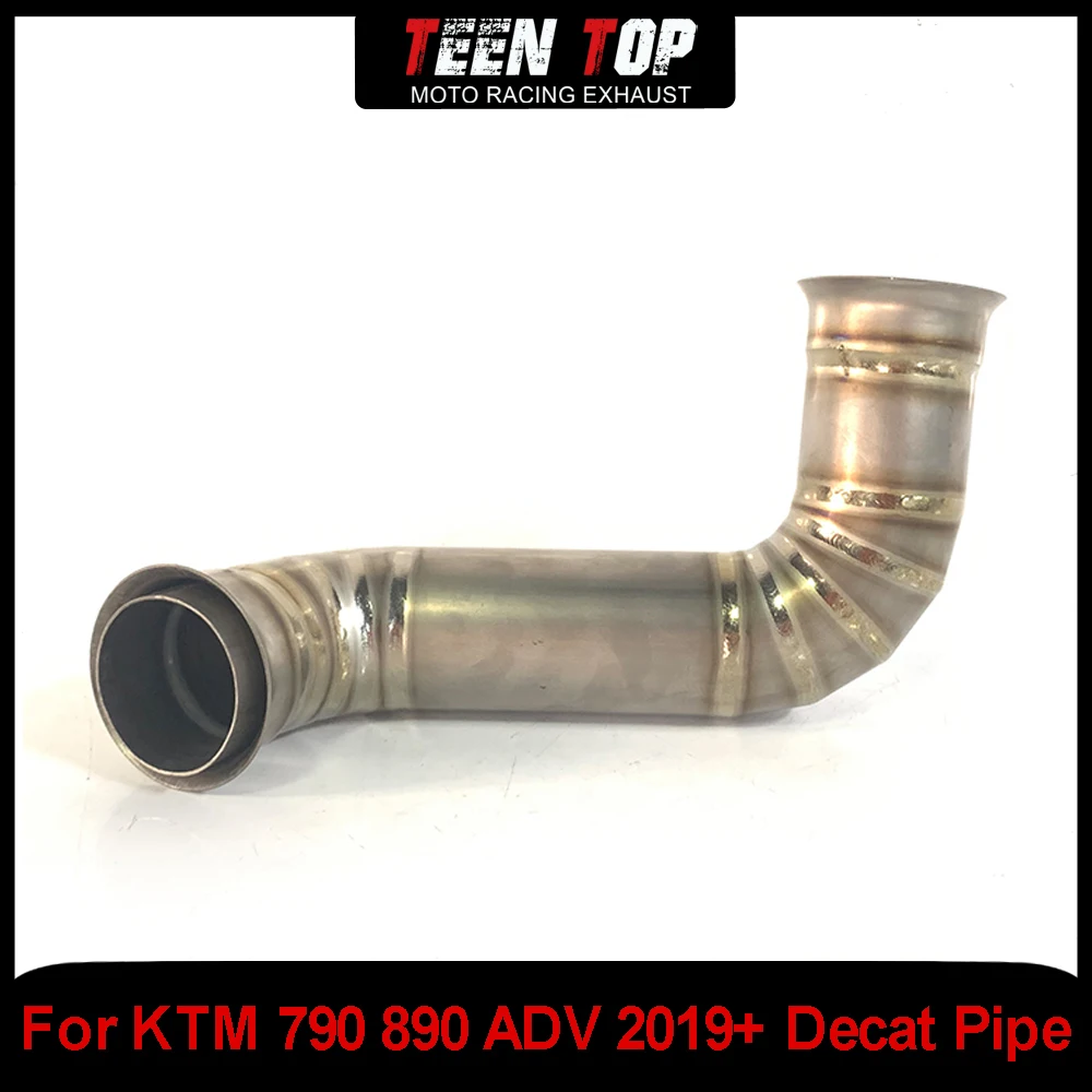 

Titanium Alloy Motor Bike Exhaust Escape For KTM 790 890 ADV Mid Decat Pipe Connect Tube Accessories 2019+ 790 ADVENTURE