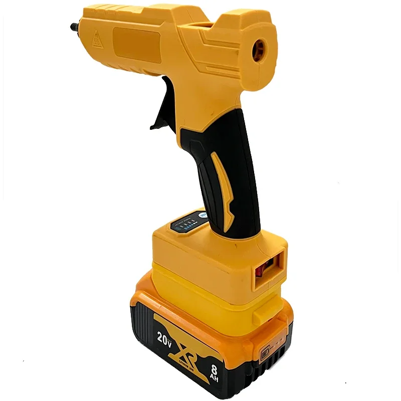 Pistola de pegamento caliente eléctrica de mano inalámbrica Dewalt, herramienta de reparación DIY, pistola de aire caliente de soldadura fundida, boquilla antiescaldaduras para batería de 20V