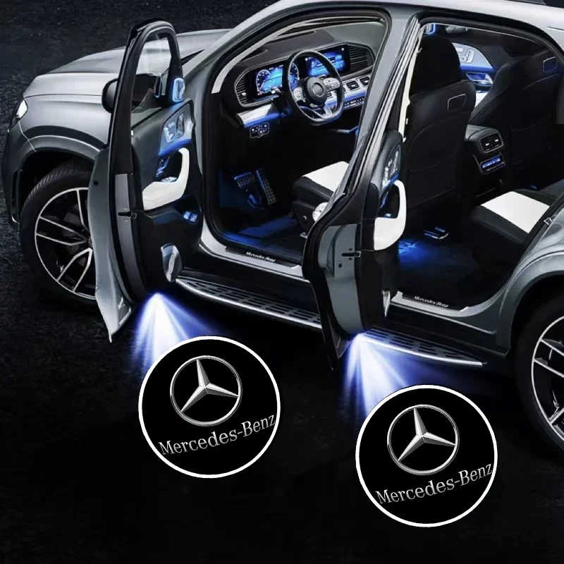 

LED Car Door Welcome Projector Ghost Shadow Light For Mercedes benz B R G Class GLK GLA C200 E200 C200L S400 GLB EQC GLA GLS SLC