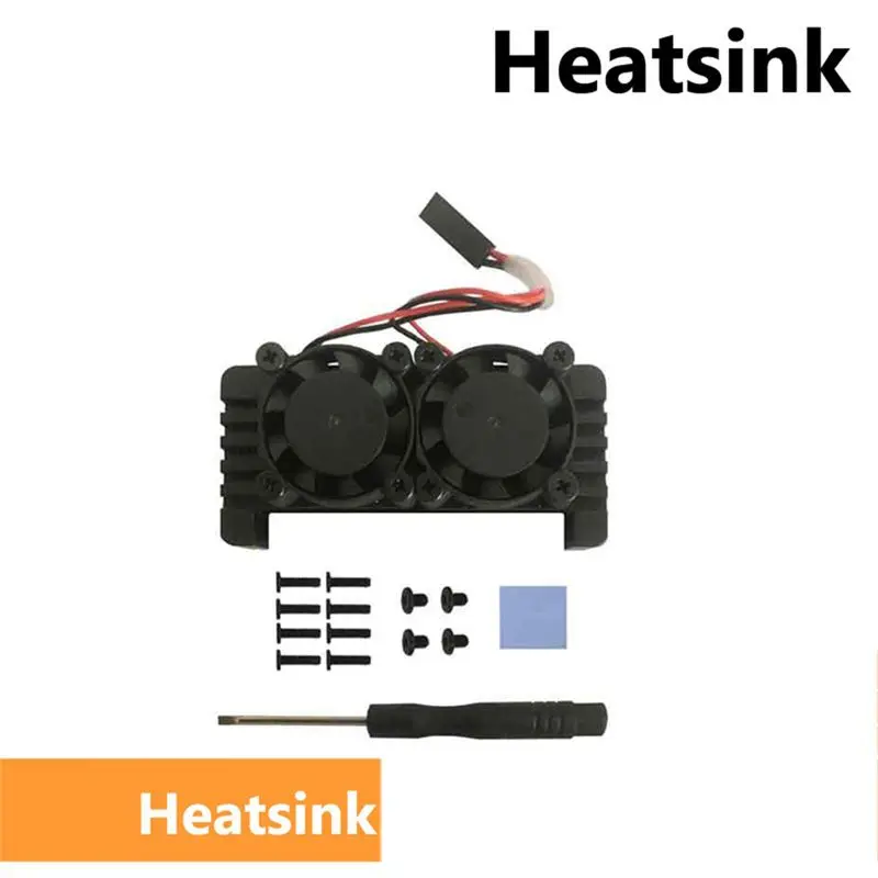 A53M-Dual Fan Aluminum Heatsink Case For Raspberry Pi Zero 2W Enhanced Cooling Durable Protection For PI0 2W Models