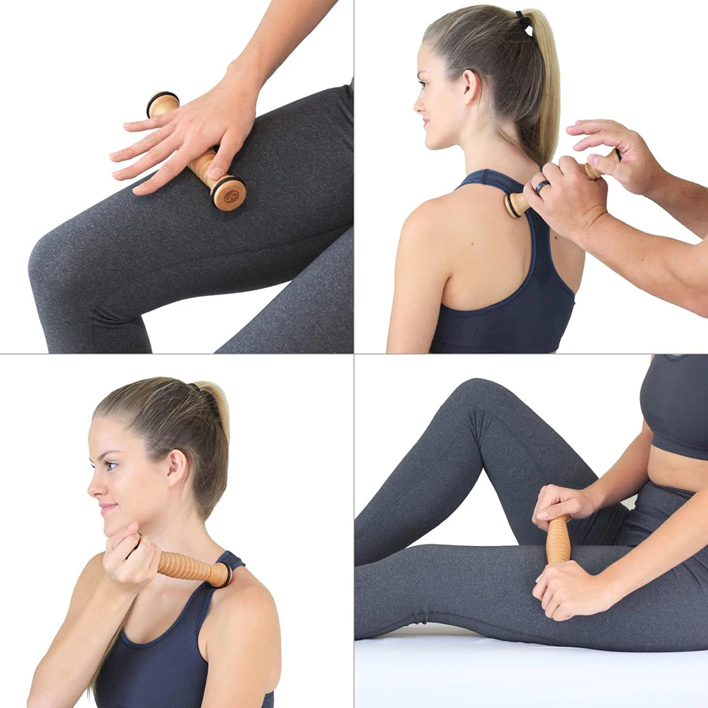 Wooden Massager Body Back Wooden Foot Roller, Foot Massager for Plantar Fasciitis, Stress Relief, Relaxation - view 4