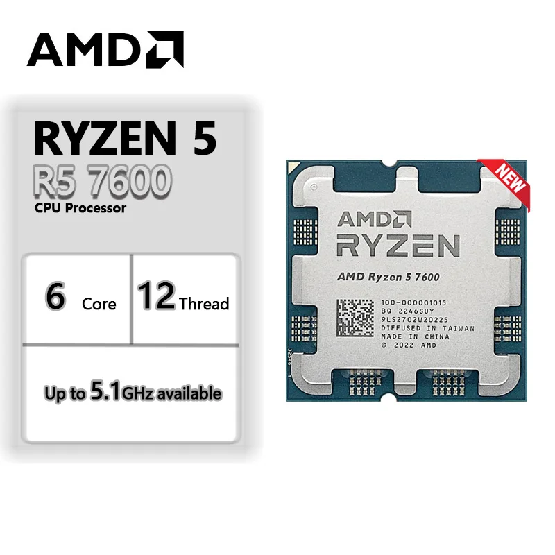 AMD Ryzen 5 7600 R5 7600 CPU