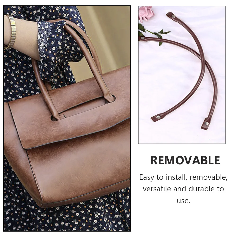 4 قطعة أشرطة حقائب اليد حقيبة ملحق مقبض إصلاح الملحقات مادة PU متعددة الاستخدامات لصنع حقائب اليد بنفسك