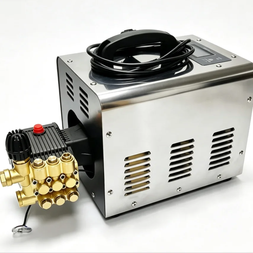 High Pressure Misting Pump 0.3-1L/min, Adjustable 40-80 Bar, Outdoor Cooling Greenhouse Poultry House Humidification System