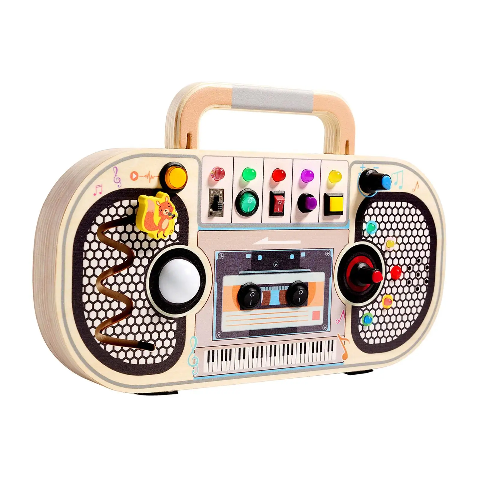 Busy Board mit LED mit Griff, Schalttafel für Aktivitäten im Vorschulalter