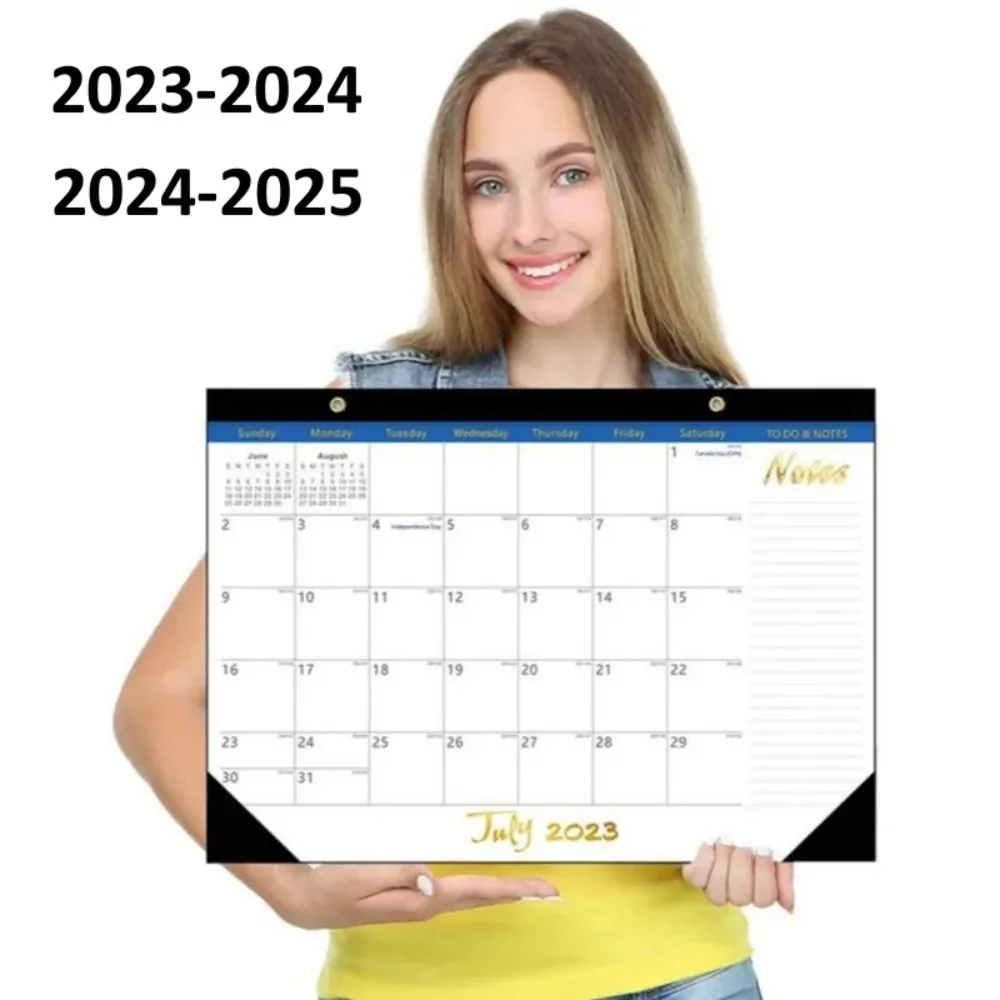 

Desk Calendar 2023.7-2024.12 Wall Calendar With Large Monthly Pages Desk Schedule Home Office Planner Note Clocking Schedule