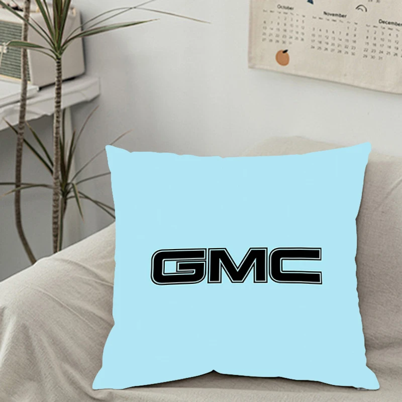 Pillow Cover iving room bedroomo office car Throw Pillows Square Pillowcase handsome Fashion car logo G-GMCS Home Decor boy