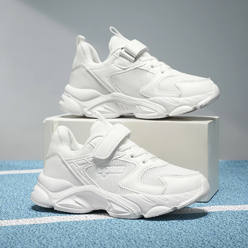 

A pair of children's four-season mesh sports shoes, soft, comfortable, and wear-resistant running shoes, size 28-39，HS-988