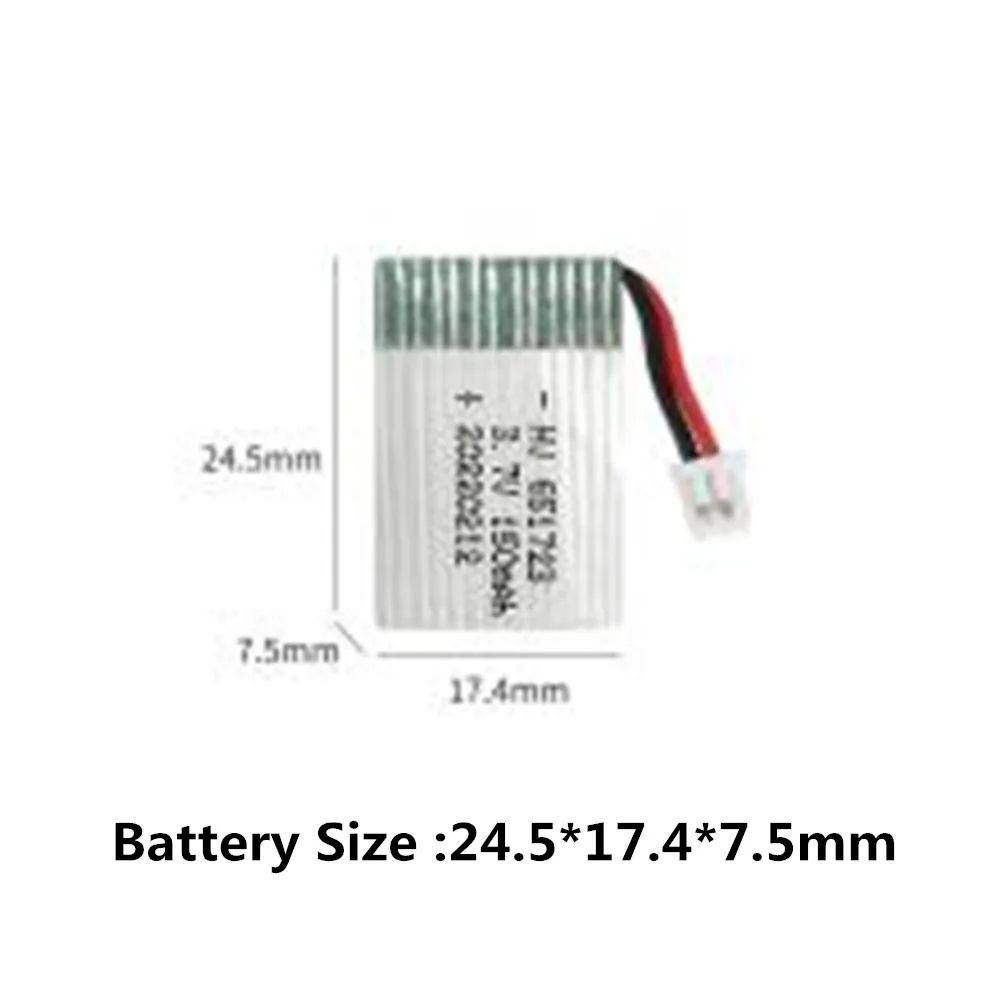 Bateria 3,7 V 150 mAh do samolotu RC KF606 Akumulator do akcesoriów KF606