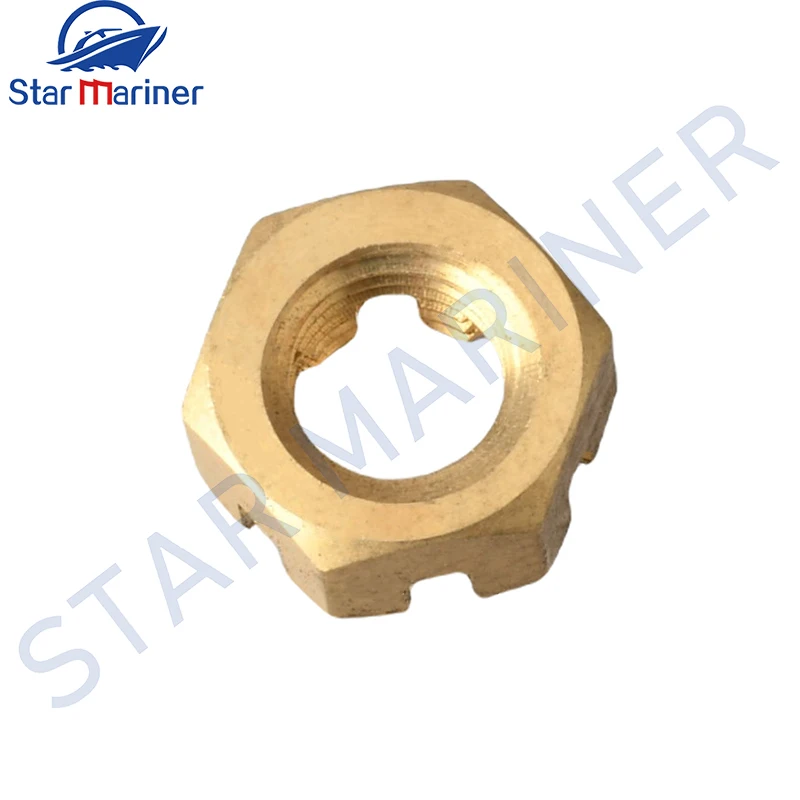 346-64121-5 Propeller Nut CASTLE For Tohatsu Outboard Motor 2T 4T 9.9HP-30HP M MFS 346-64121 Boat Engine Accessories