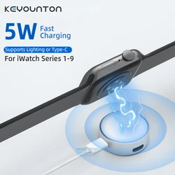 5W Magnetic Watch Wireless Charger for Apple Watch 9 8 7 6 5 SE 4 3 Ultra IWatch Dock Adapter Chargers Portable PD Charging Pad
