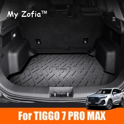 For Chery Tiggo 7 Pro Max 2024 2025 Car Rear Trunk Cargo TPE Trunk Mat Floor Tray Rear Seat Backrest Pad Auto Accessories
