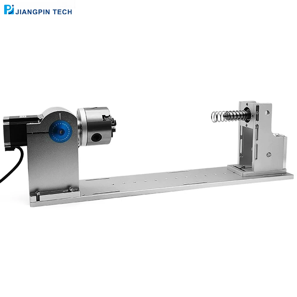 Nova máquina de marcação a laser de fibra de mesa acessórios dispositivo rotativo de metal, copo de gravação, garrafa de vinho equipamento de marcação rotativa nec