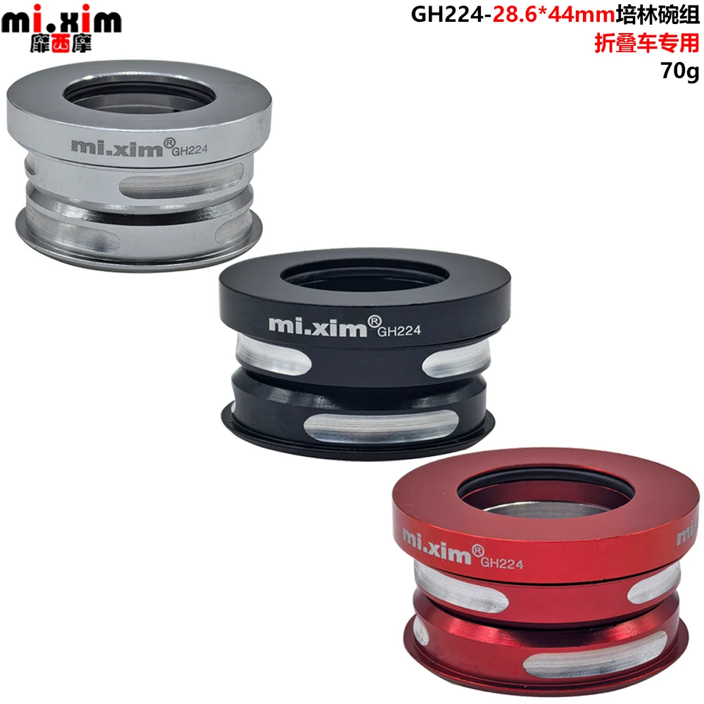 

Mi.Xim GH224, набор складных чаш для велосипеда, 44 мм, встроенный подшипник, велосипедная гарнитура для Fengxing, 14 дюймов, Dahong BYA412/P18, использование велосипеда