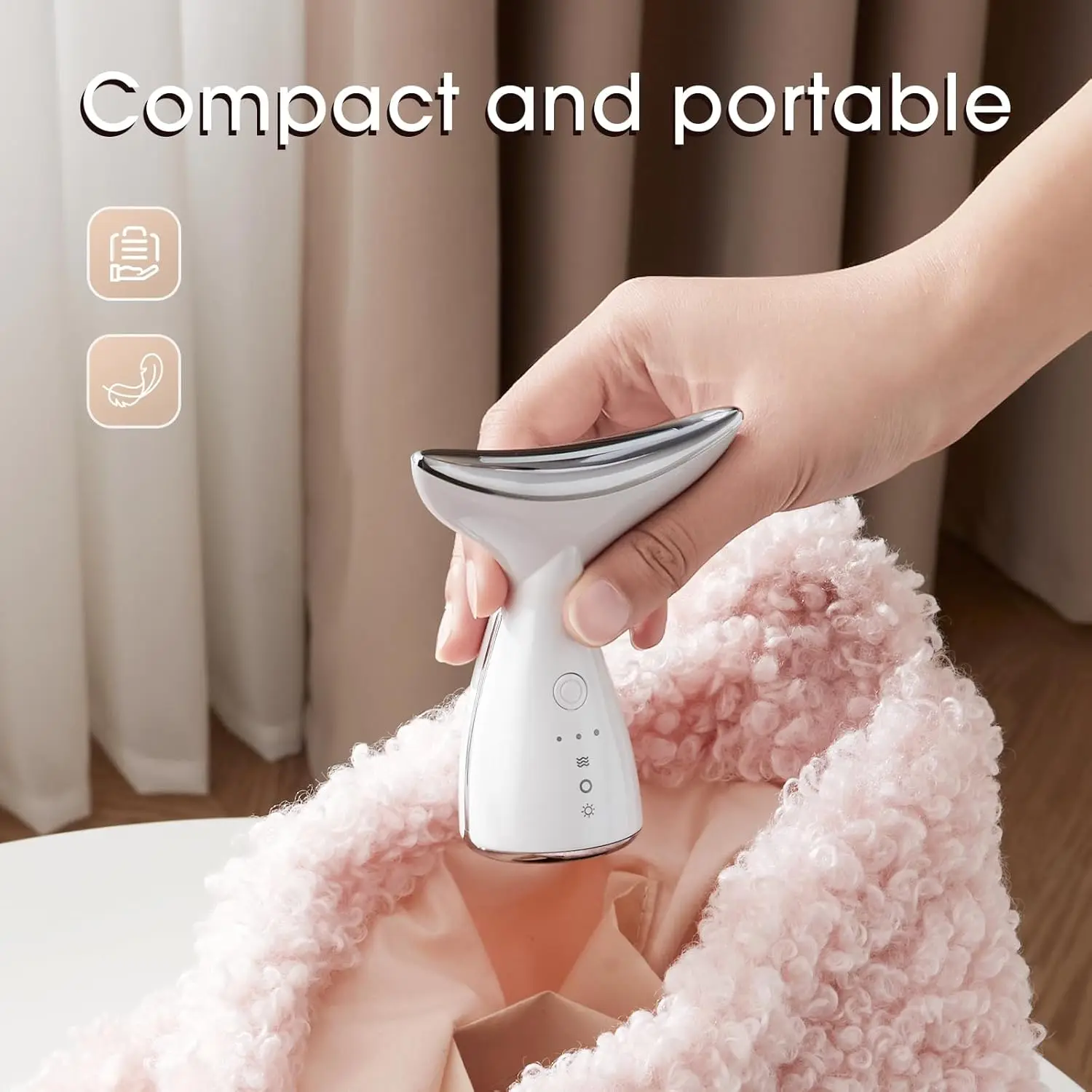 3 in 1 Face Massager with Heat Neck and Facial Beauty Instrument Home Use Skin Care Tool for Skin Tighten Improve Neck Contour