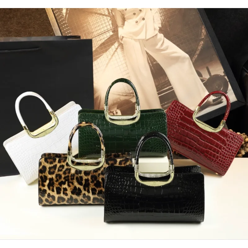 

Luxury Trend 2026 New Fashionable Luxury Handbag Casual Shoulder Cross Shoulder Women's Bag Genuine Leather Mother's Bag