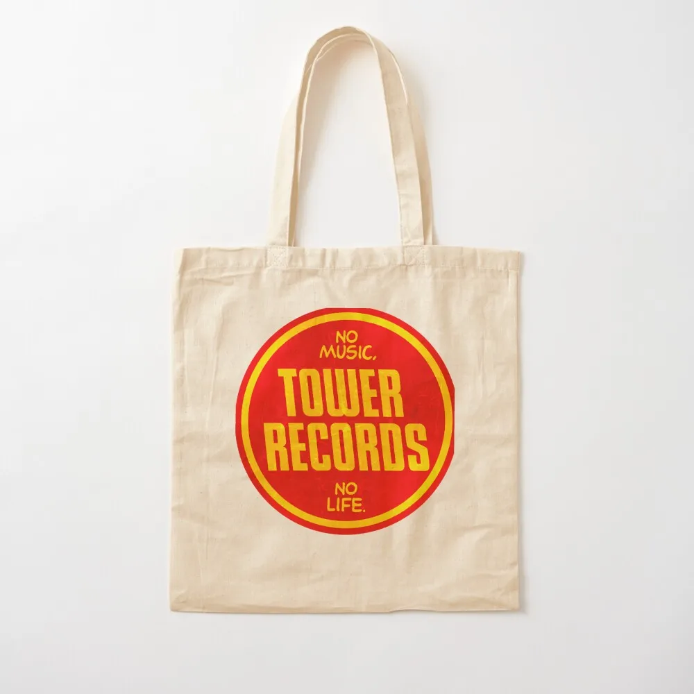 

Tower Records vintage Classic T-Shirt.png Tote Bag Large bags for women cloth bag woman Customizable tote bag Canvas Tote