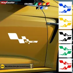 2 Pcs Door Side Sticker GT Line Window Trunk Fender Decal For Renault Sport Megane Clio Sandero Laguna Arkana Twingo Logan Zoe