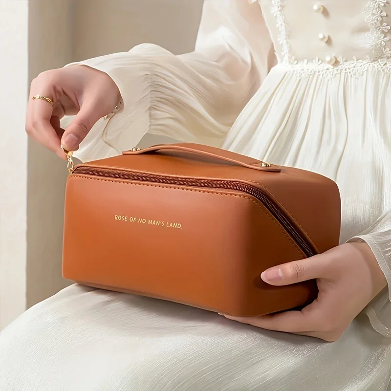 Make-up-Organizer, Damen-Toilettentasche, Kosmetiktasche, Aufbewahrungstasche, Luxus-Damenbox, Kosmetiktasche, Organizer-Tasche für Reisen mit Reißverschluss – Detail 10