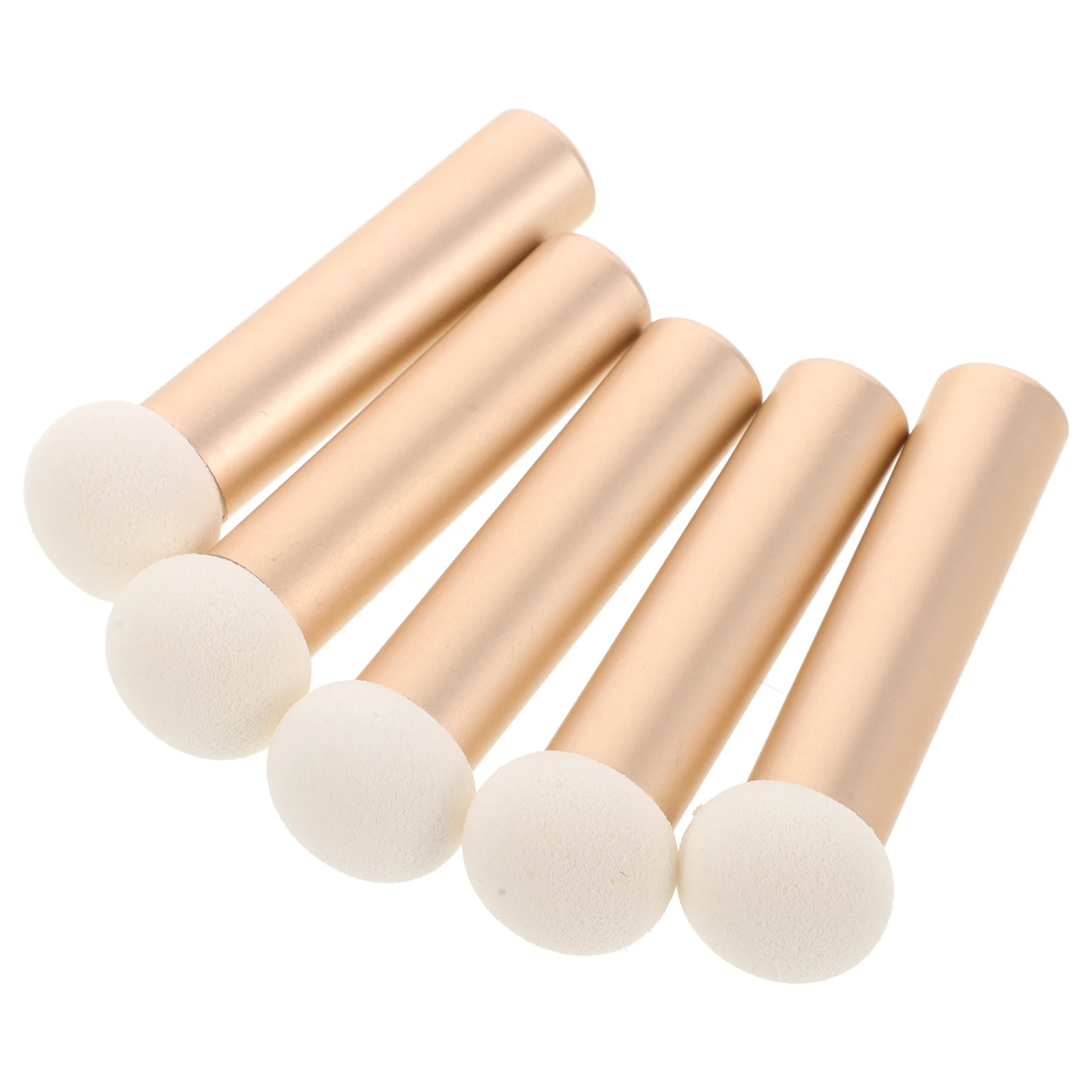 Brosse anti-cernes, 5 pièces, poignée haute densité respectueuse de la peau, pour fond de teint, crème, poudre, Contour du nez, outil de maquillage pour les yeux, Portable