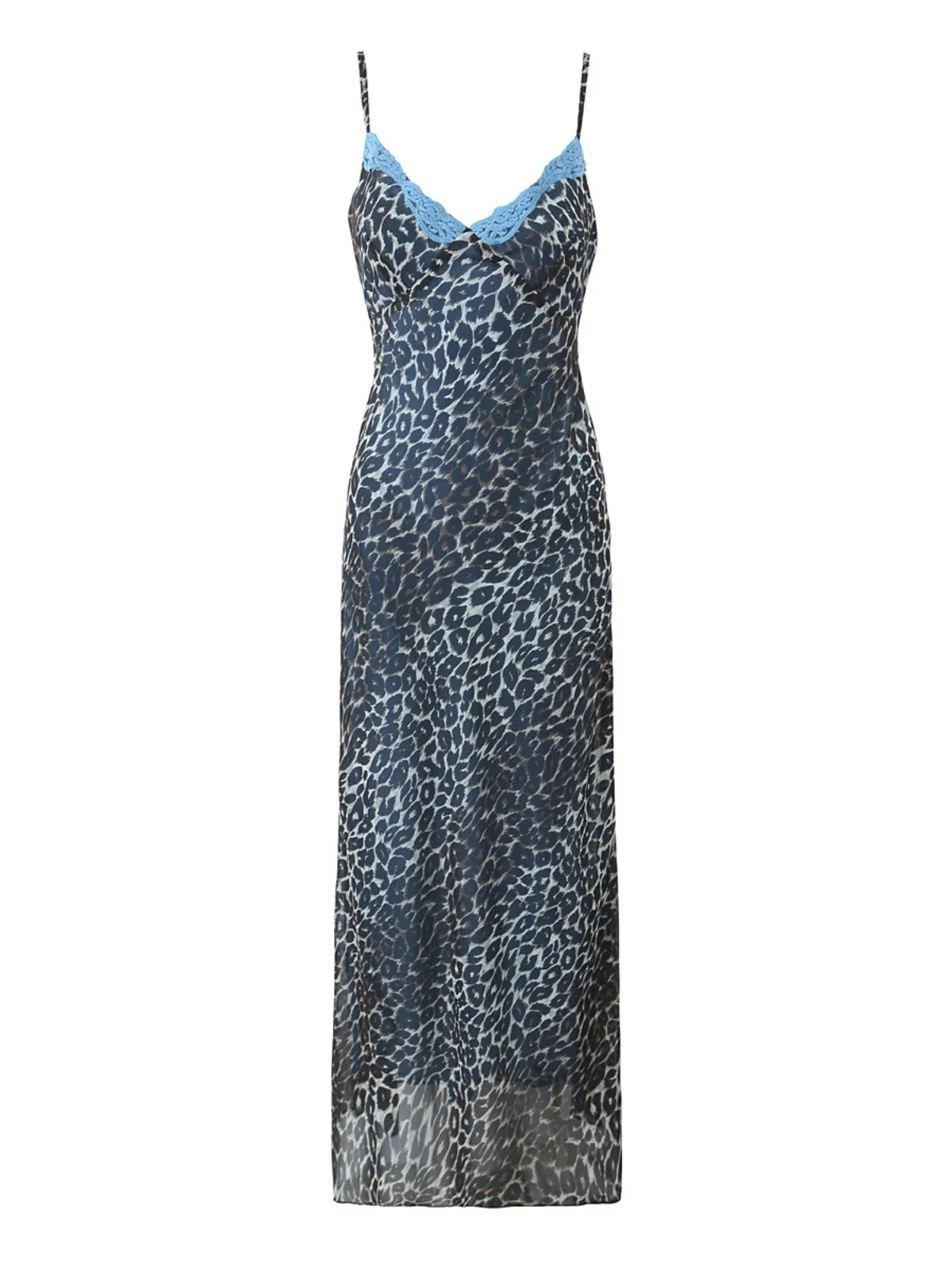 

Австралийское сексуальное платье с глубоким V-образным вырезом и кружевным узором «зебра» на бретельках, женское элегантное длинное платье, летнее платье с высокой талией, o...