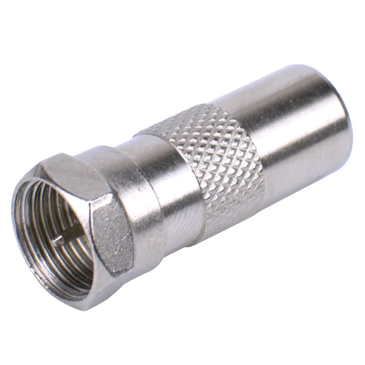 F Type Male to TV Male RF Adapter Coaxial Converter Connector for Satellite TV Antenna Aerial Cable 75 Ohm Screw On
