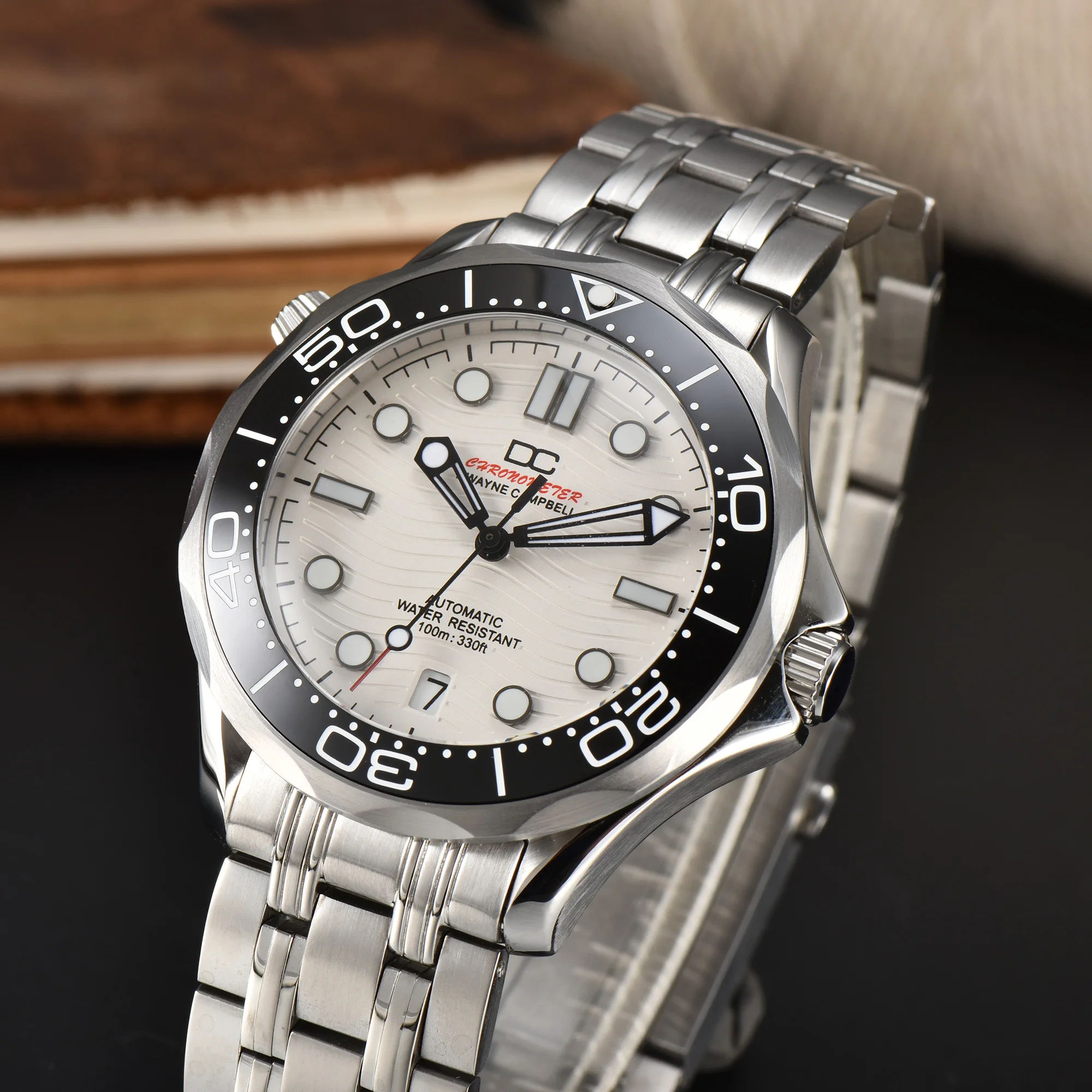 42mm Herrenuhr Mechanisch Automatik Edelstahl Keramiklünette Uhr Leuchtzeiger NH35 Uhrwerk Armbanduhren