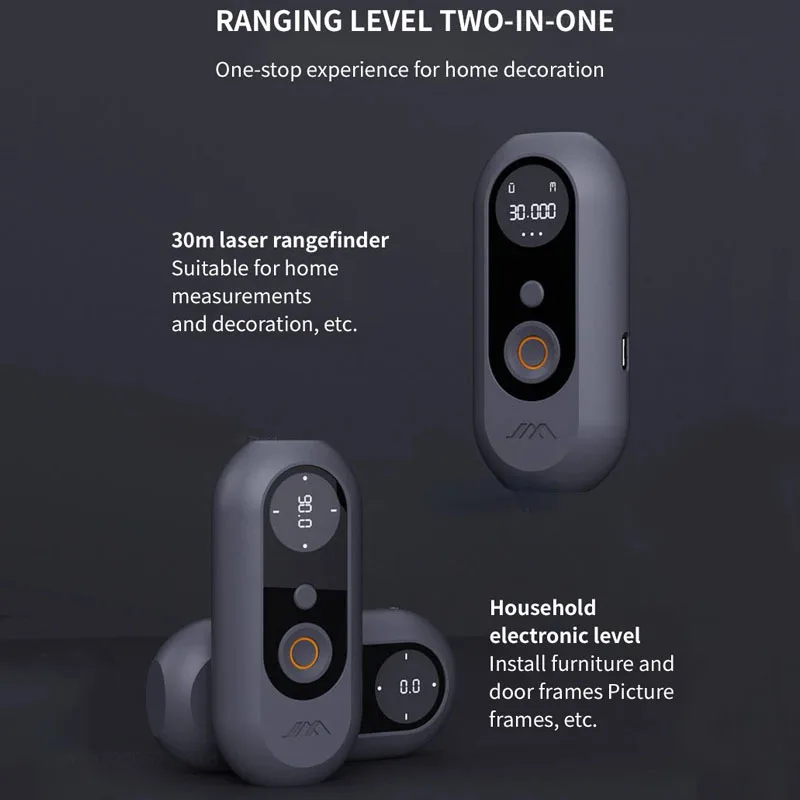 Xiaomi JIMIHOME Laser Range Finder Portable Handheld 2 in 1 Accurate Measurement Household Infrared Measuring Ruler Instrument