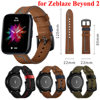 Quick Release Leather Watchbands for Zeblaze Beyond 2 Casual Belt Smart Watch Strap Soft Bracelet Wrist Watch Band 20mm 22mm