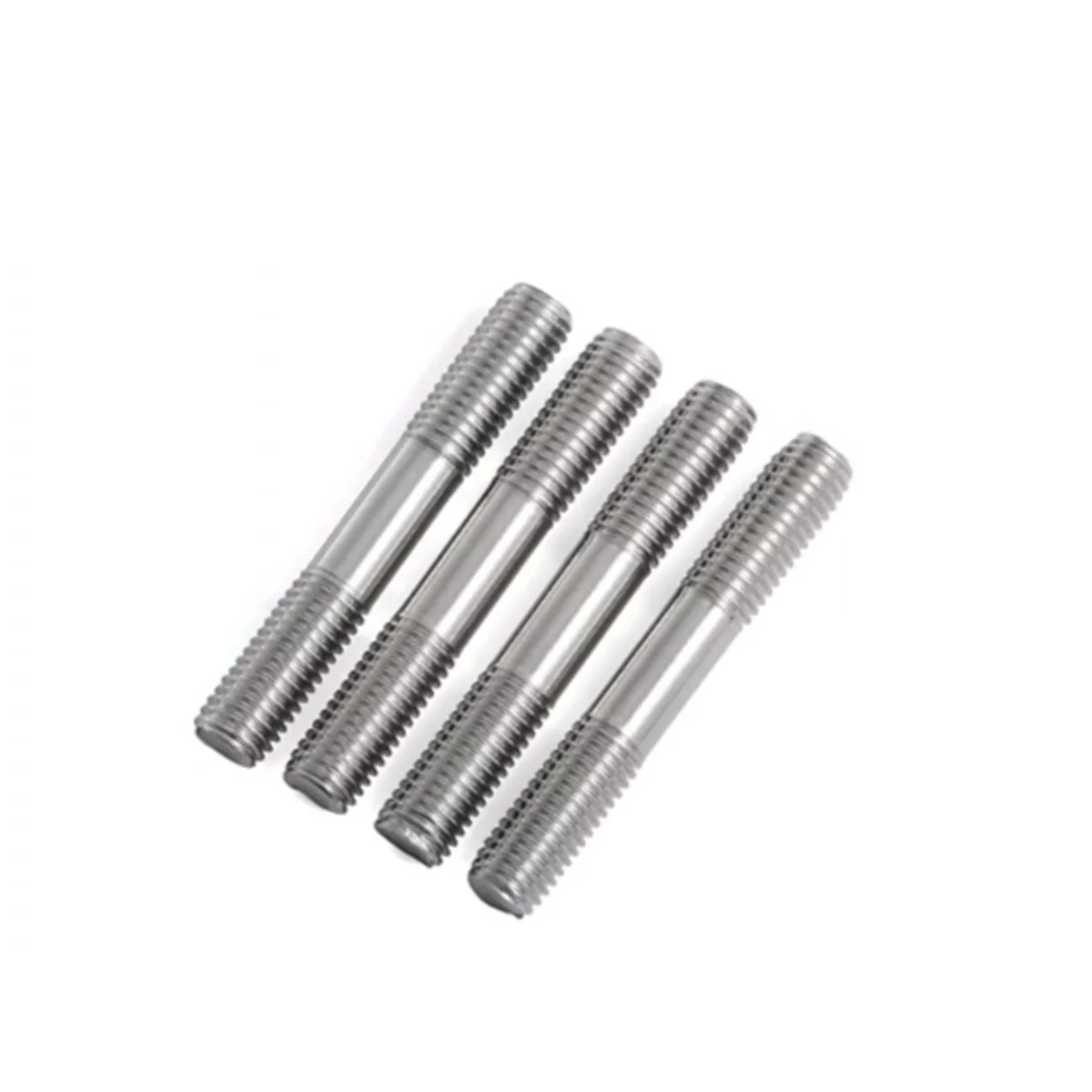 M3M4M5 304 Stainless Steel Double Head Threaded Rod / Bolt
