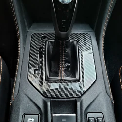 Car Shift Knob Panel Cover Sticker Gear Box Trim Moldings for Subaru Forest XV 2012 2013 2014 Auto Interior Replace Accessories