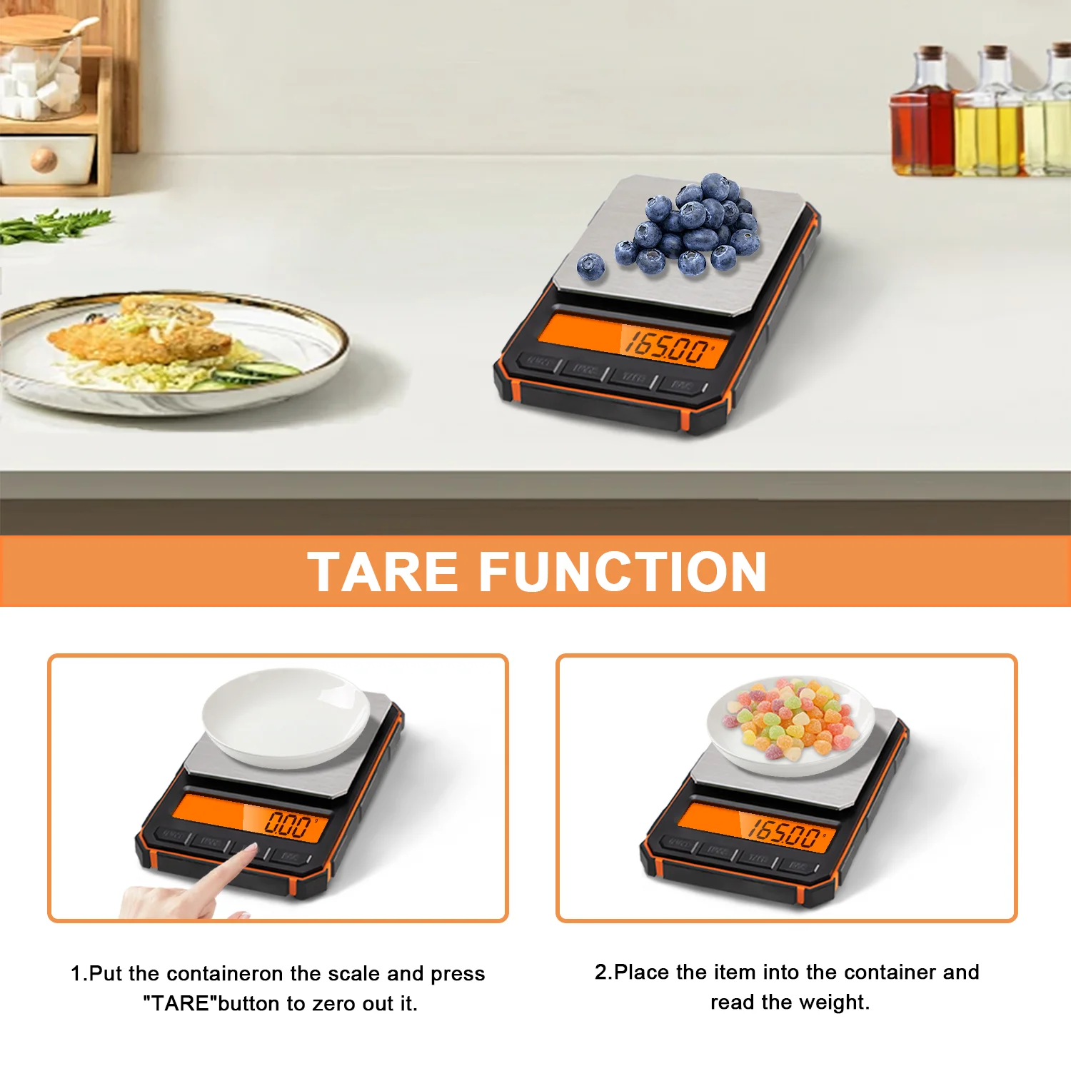 Kitchen Mini Scales 500g/0.01g High Precision Digital Display Electric Scale For Jewelry Balance Kitchen Food Weighing