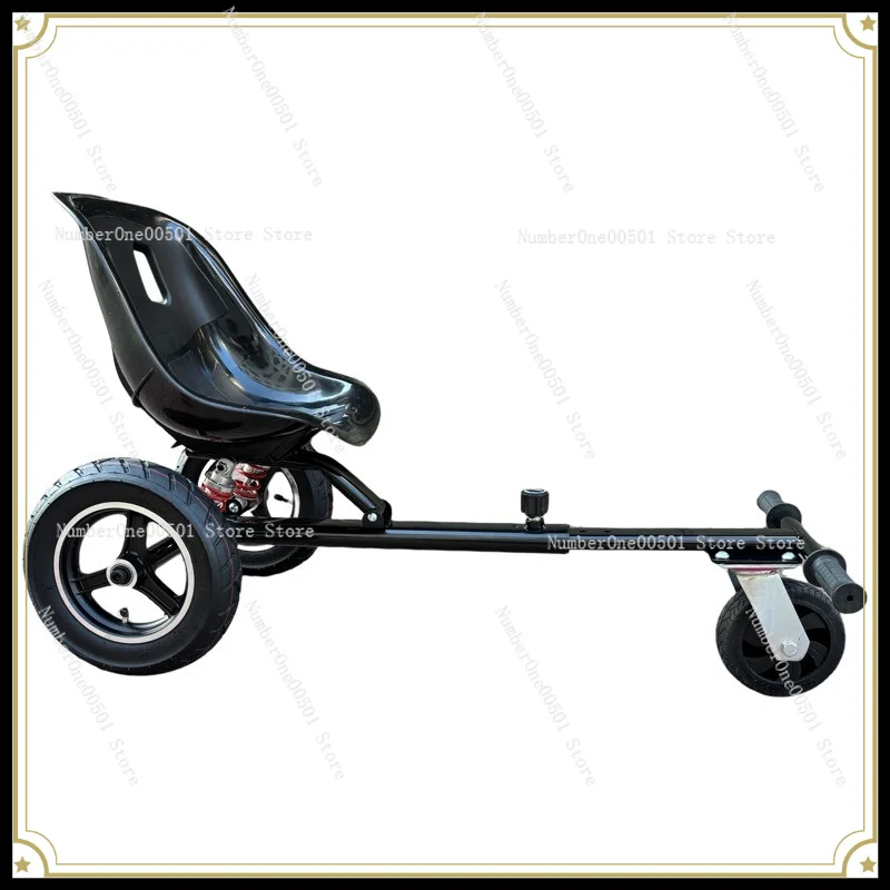 Manned RC Trailer Accessory with Shock Absorber, Thick Steel Pipe Heavy Load Frame, Suitable for Model & Kids Walking Use