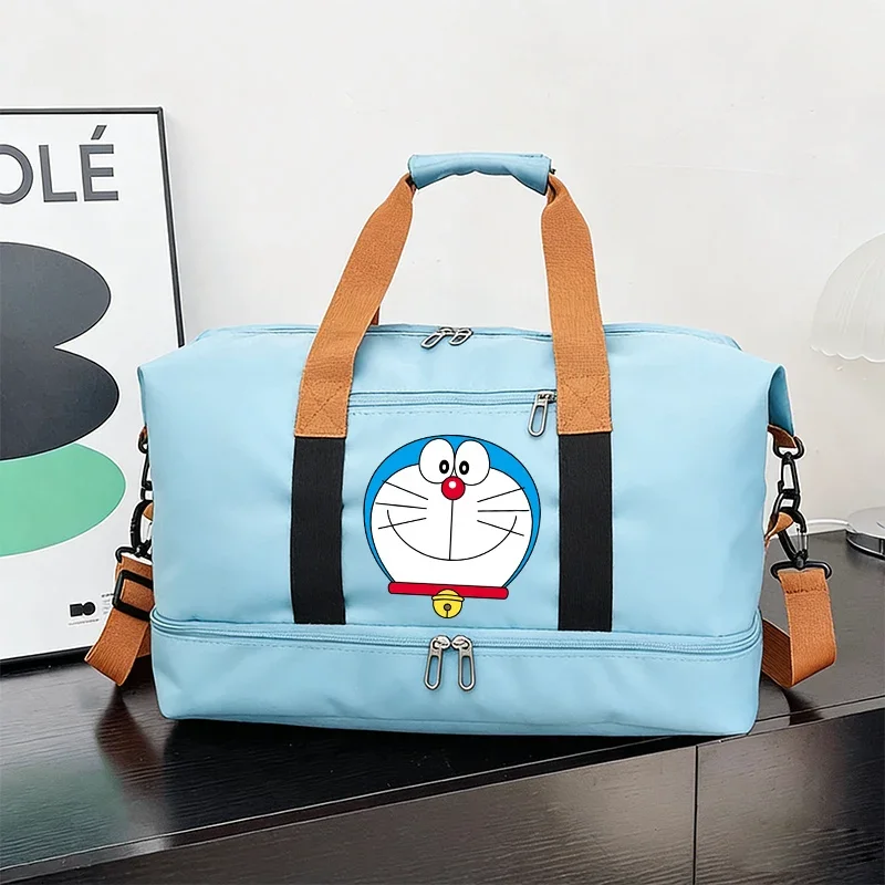 Doraemon Travel Bag Women Waterproof Gym Sport Bag Cartoon Anime Fitness Handbag for Men Storage Bag Shoulder Bags Birthday Gift