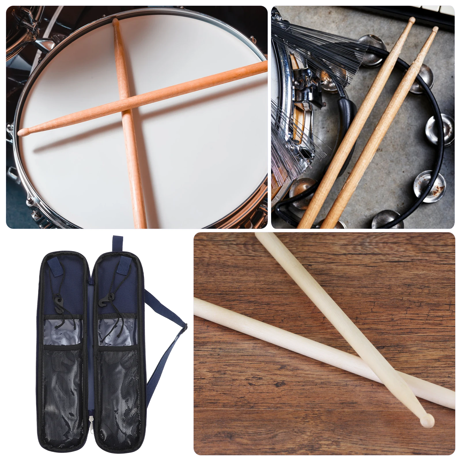 

1Pc High-Quality Drumstick Bag Oxford Cloth Drum Stick Storage Holder For Practice & Performance
