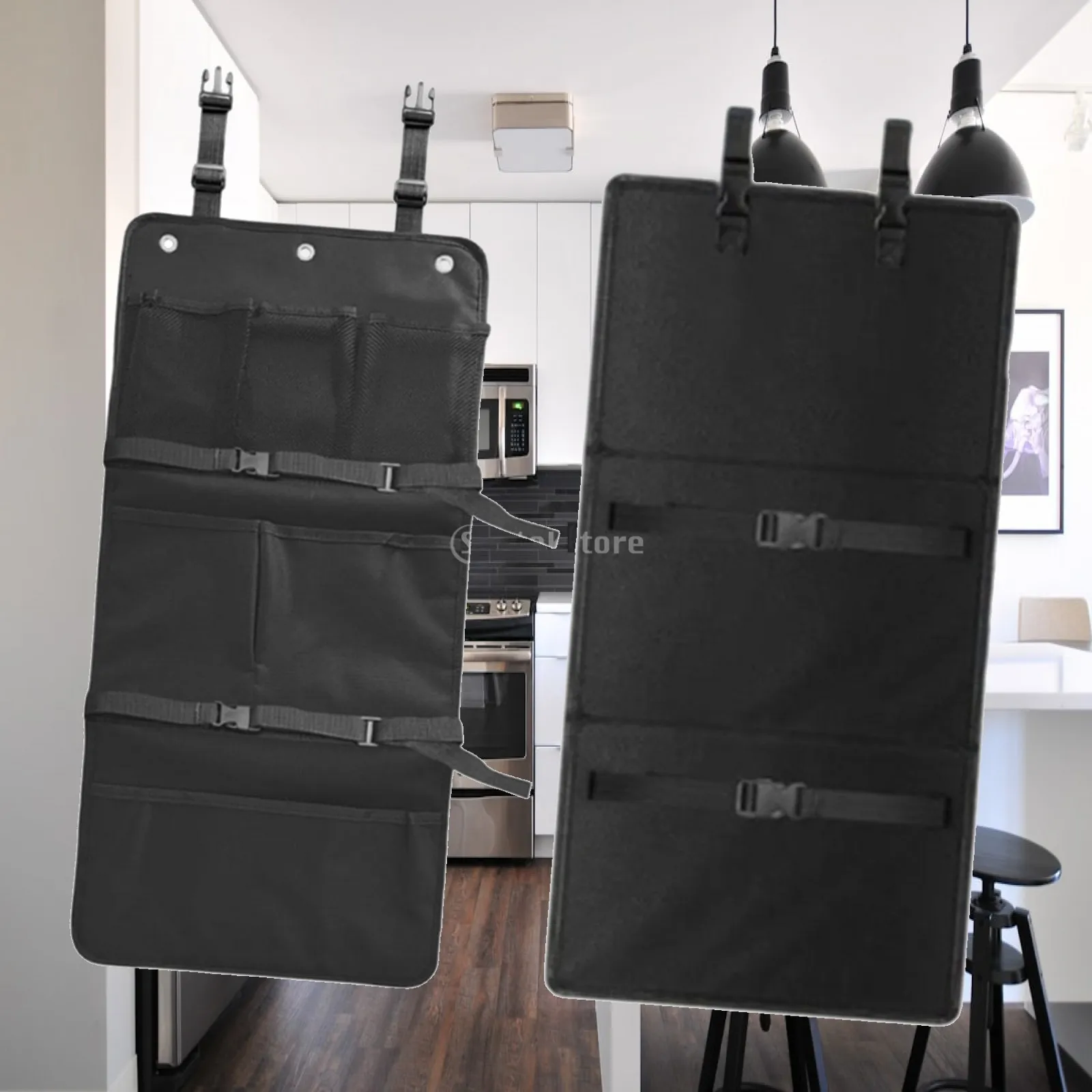 Bunk Bed Ladder Cover Black Oxford Cloth Adjustable Guard Safe Pad Foldable for Children Room