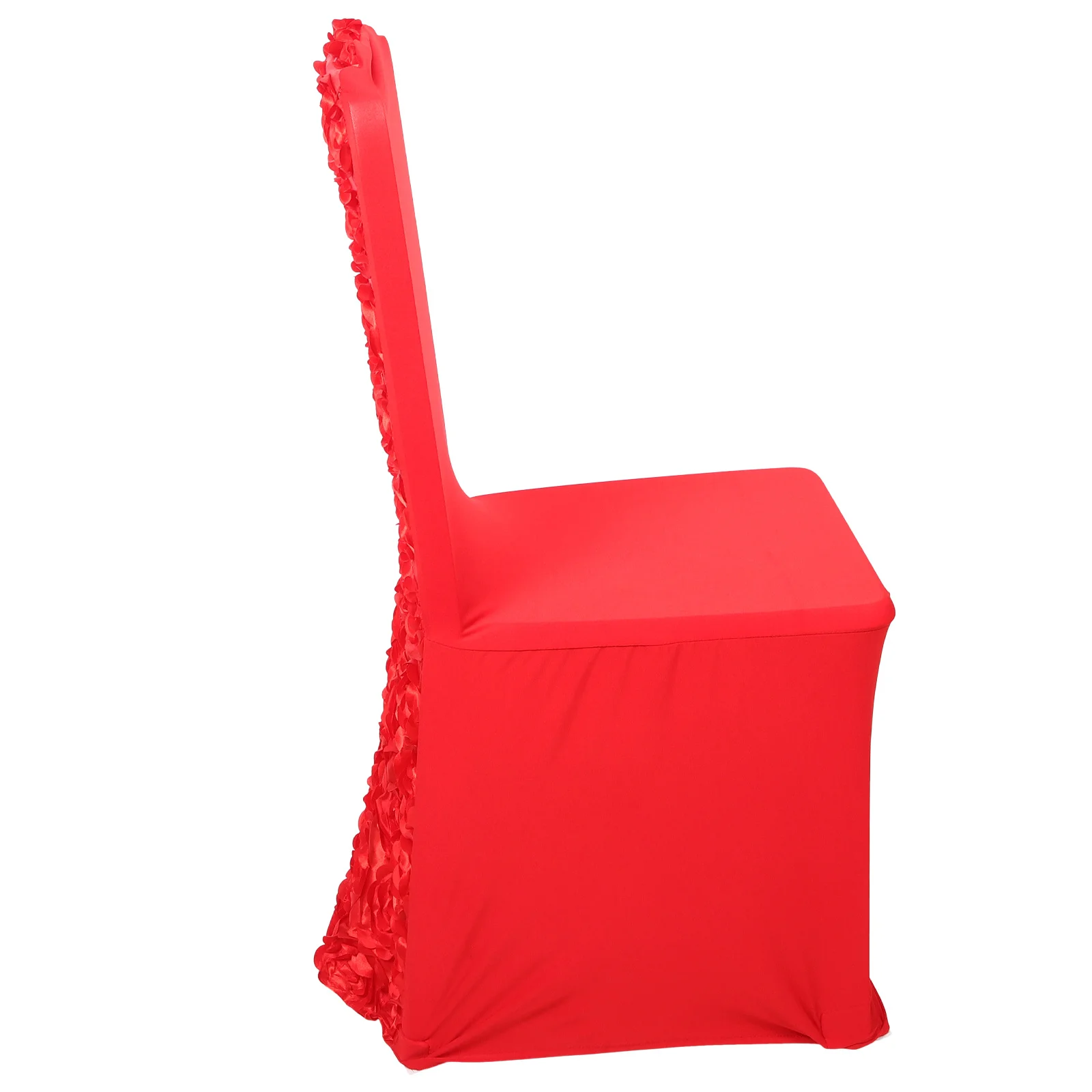 

Rose Pattern Chair Cover Stretch Wedding Party Dining Banquet Chair Protector Washable Decorative Slipcover Stretch Slipcover
