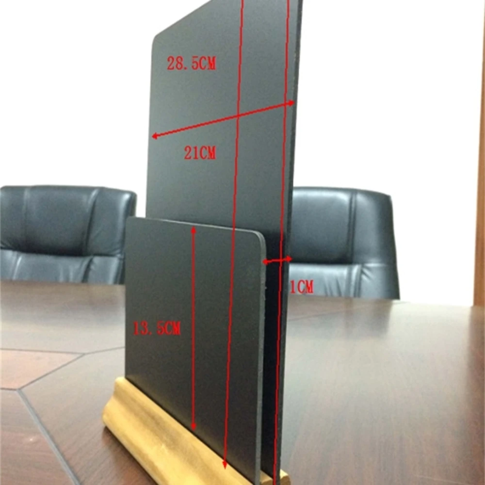 Multi-purpose Retro Table Card Countertop Desktop Small Blackboard Guide Display Rack Wood Double-layer Menu List Sign Holder