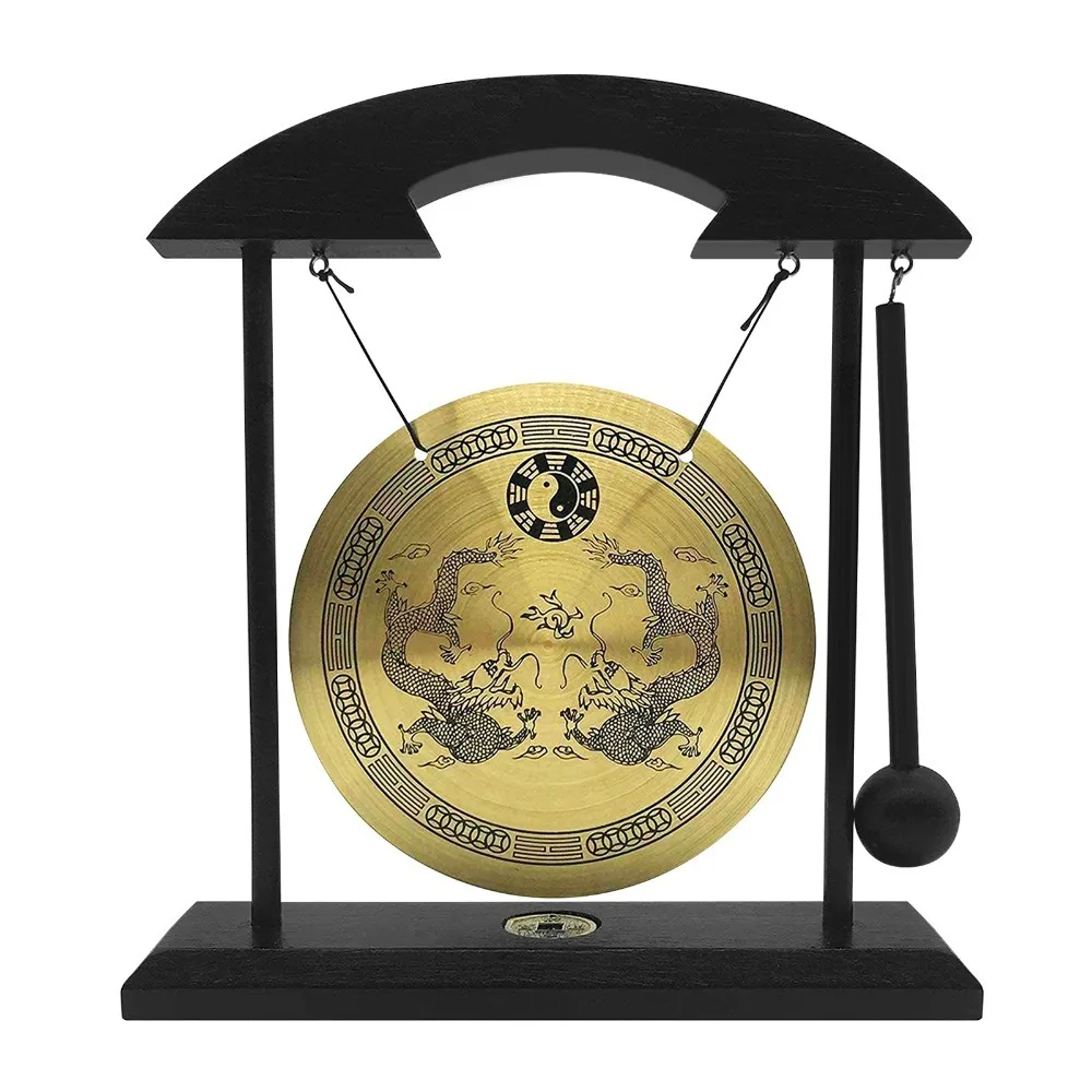 

Desktop​ Mini Desktop Gong​ ​Chinese Gossip Chart​ ​With Mallet ​Table Wind Chime​ ​Zen Art