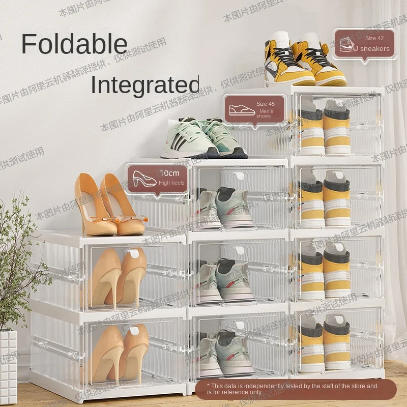 

Formwell-DF018 Shoe Storage Boxes, Clear Plastic Shoe Boxes, Stackable Shoe Organizer for Closet, 3 Packs