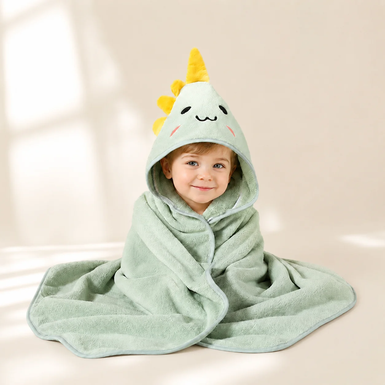 Hot Selling New Cartoon Animal Baby Bath Towel With Hood, Children's Soft And Fast Absorbent Coral Velvet Baby Bath Towel