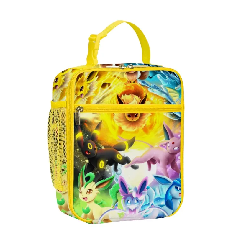 Fiambrera con aislamiento térmico para niños, fiambrera de Pikachu con figuras de Anime de Pokémon, Kawaii, juguetes para niños, regalos de