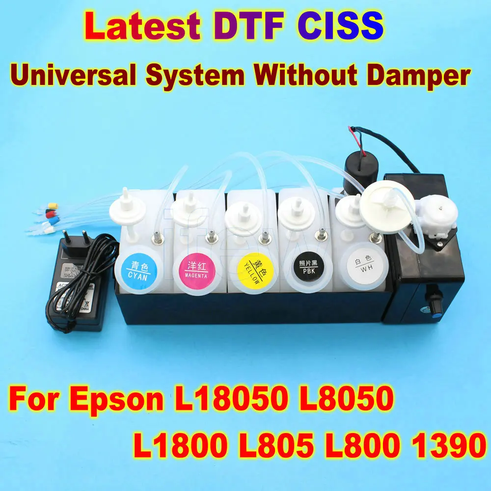 DTF Ink Circulation System CISS Tank Tool For Epson L8050 L18050 L1800 L800 L805 XP600 DTG DTF Printer White Ink Mixer Timer Kit