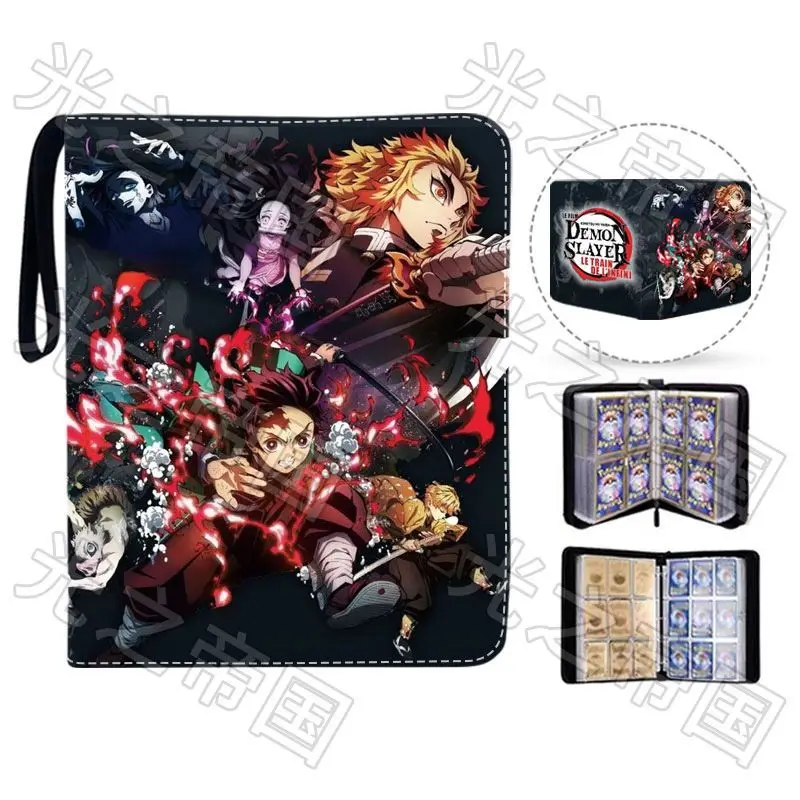 

DIY Demon Slayer Card Book Rengoku Shinjuro Agatsuma Zenitsu Kamado Tanjirou Card Album Anime Collection Action Toy Figures Gift