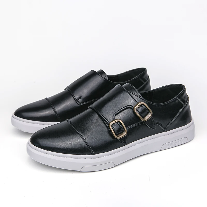 

Designer Leather Shoes Man Casual Loafers Luxury Slip on Male Dress Shoes Non-slip Wear-resistant Sole Men's Sneakers Zapatillas