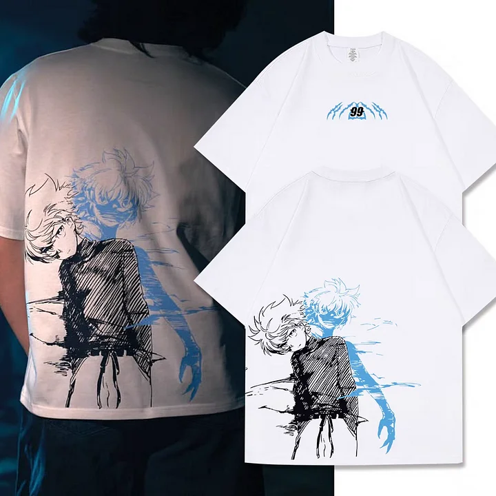 

Японская аниме-футболка Hunter X Hunter, подходит для всех сезонов, стильная одежда, оверсайз, унисекс, уличный стиль, модная, для пар, мягкая.