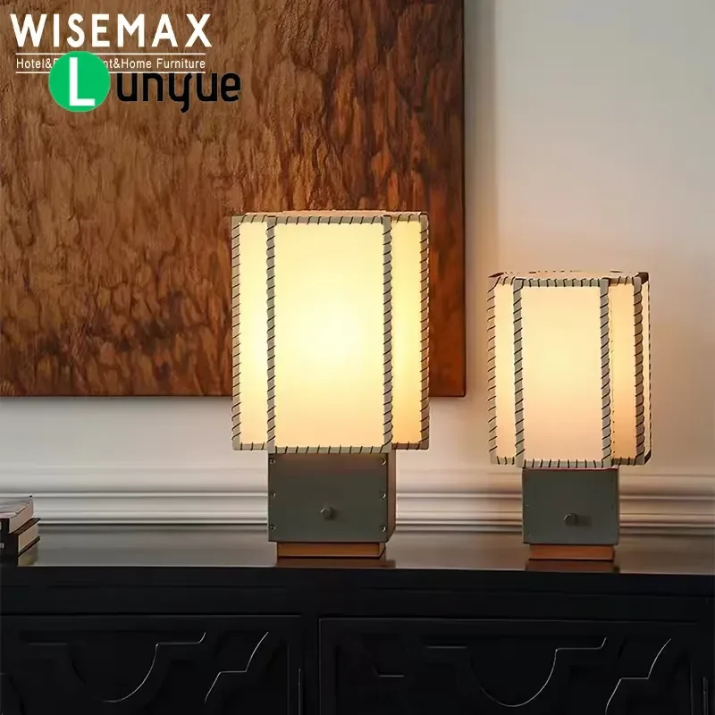 Modern Nordic Metal Desk Lamp with Parchment Shade for Living Room Study Hotel Villa Apartment Home Decor Lighting Fixture