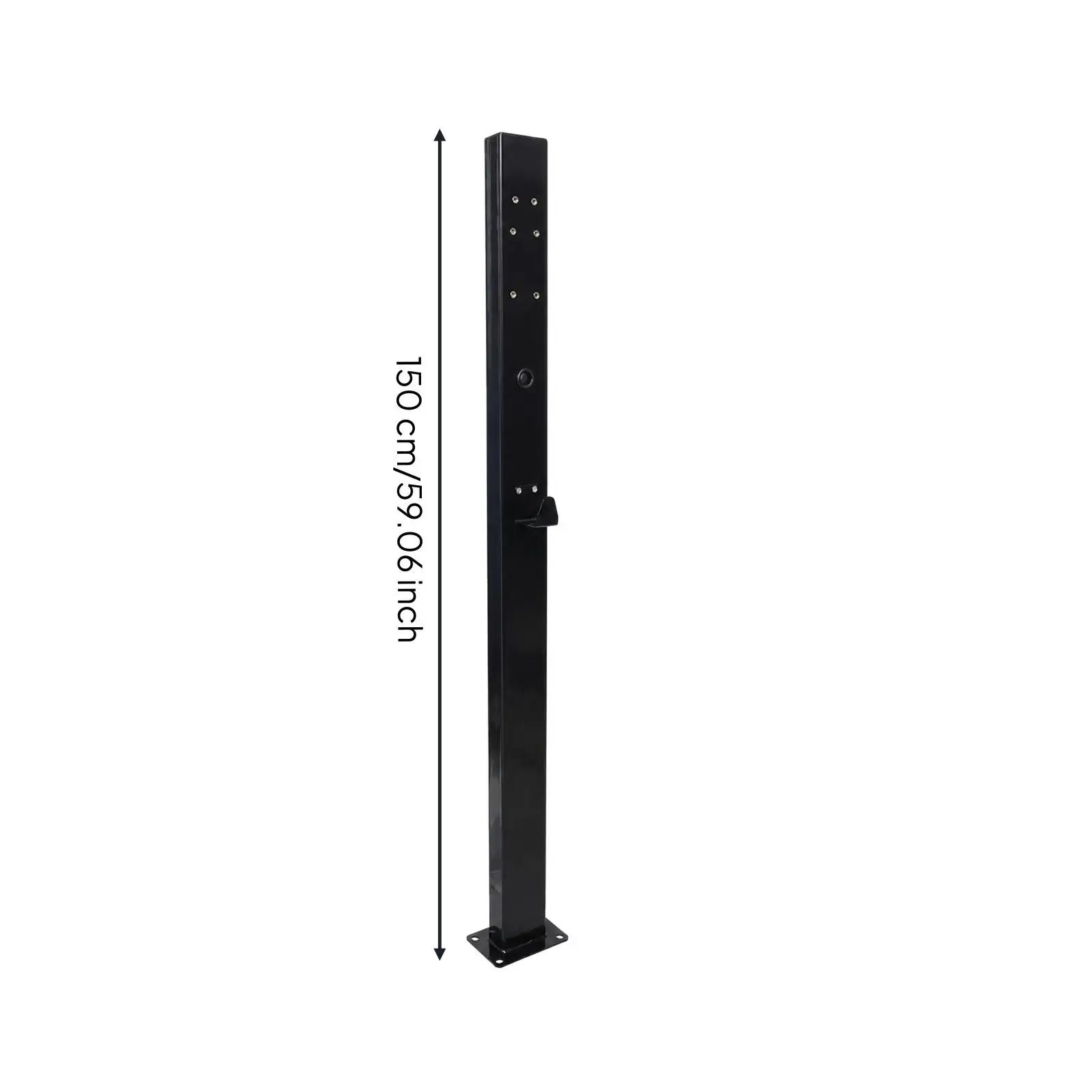 Outdoor Charging Pile Support Column Cold Rolled Steel Rectangular Post for EV Charging Equipment Secure Ground Mount Setup